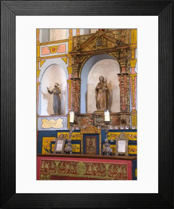 Framed Print : Church altar, El Presidio De Santa Barbara State Historic Park, Santa Barbara Framed Print : Church altar, El Presidio De Santa Barbara State Historic Park, Santa Barbara