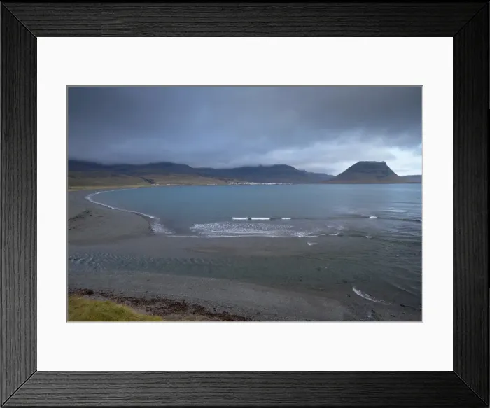 Framed Print : View of Grundarfjordur and Grundarfjordur Bay, Mount Kirkjufell, 463m, in the distance Framed Print : View of Grundarfjordur and Grundarfjordur Bay, Mount Kirkjufell, 463m, in the distance