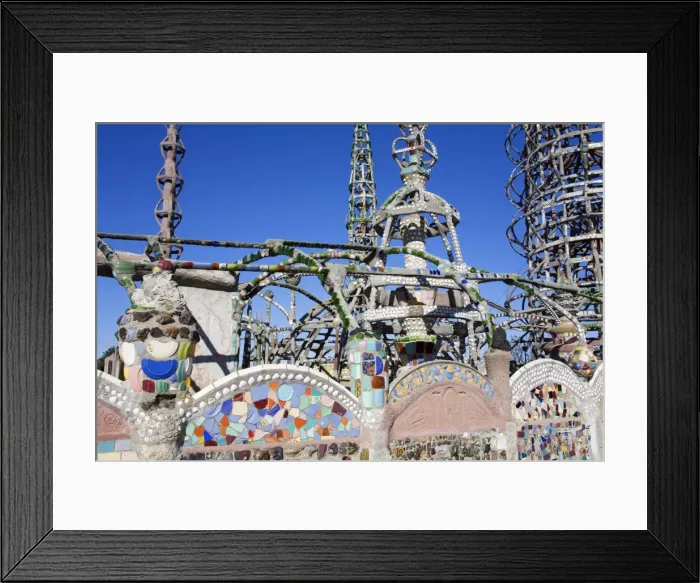 Framed Print : Watts Towers National Historic Landmark, Los Angeles, California, United States of America Framed Print : Watts Towers National Historic Landmark, Los Angeles, California, United States of America