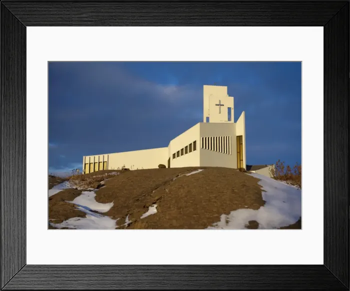 Framed Print : Modern church at Egilsstadir, East Fjords area, Iceland, Polar Regions Framed Print : Modern church at Egilsstadir, East Fjords area, Iceland, Polar Regions