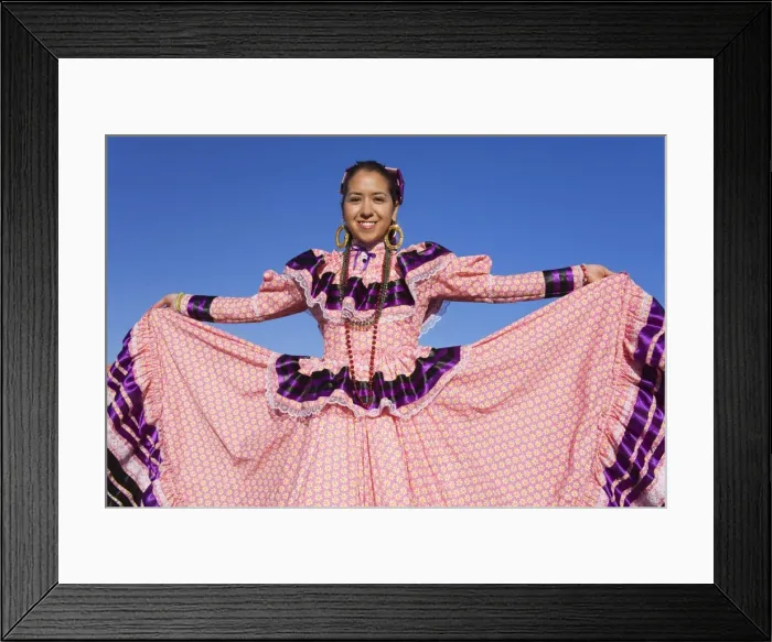 Framed Print : Folkloric dancer, Tucson Rodeo Parade, Tucson, Arizona, United States of America Framed Print : Folkloric dancer, Tucson Rodeo Parade, Tucson, Arizona, United States of America