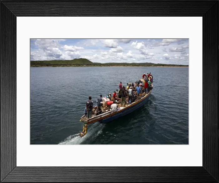 Framed Print : A boat on Lake Tanganyika, Tanzania, East Africa, Africa Framed Print : A boat on Lake Tanganyika, Tanzania, East Africa, Africa