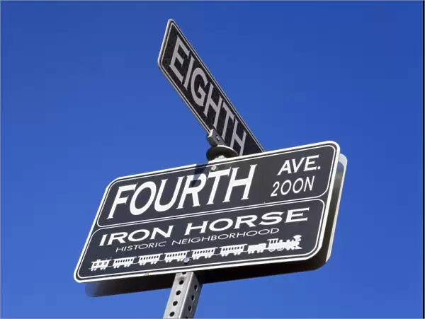 Street signs, 4th Avenue Shopping District, Tucson, Pima County, Arizona