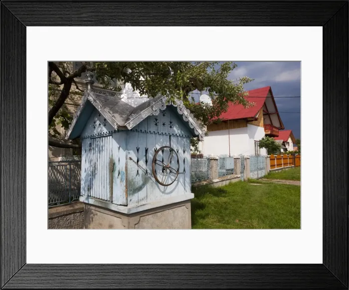 Framed Print : Well, Sat Baiesti, Cornu Luncii, Bucovina, Romania, Europe Framed Print : Well, Sat Baiesti, Cornu Luncii, Bucovina, Romania, Europe