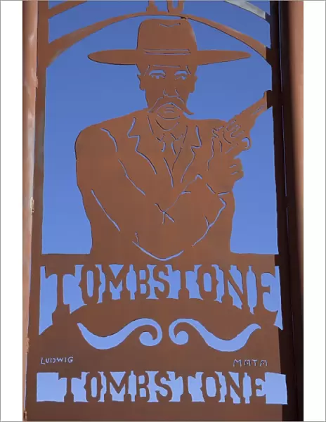 Sign, Tombstone, Cochise County, Arizona, United States of America, North America