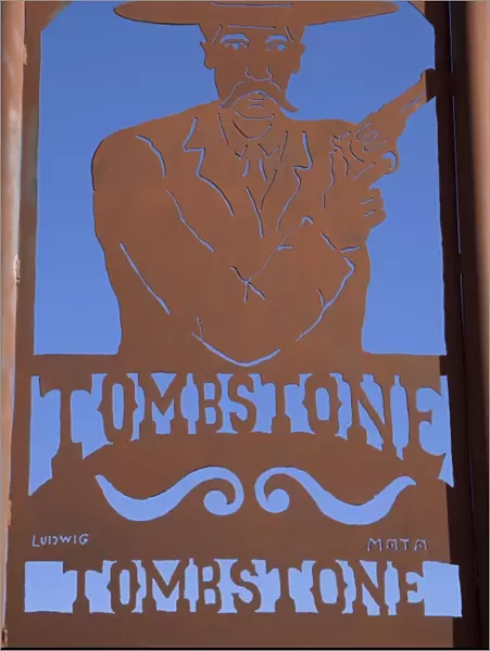 Sign, Tombstone, Cochise County, Arizona, United States of America, North America