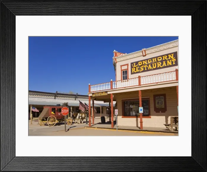 Framed Print : Longhorn Restaurant, Tombstone, Cochise County, Arizona, United States of America