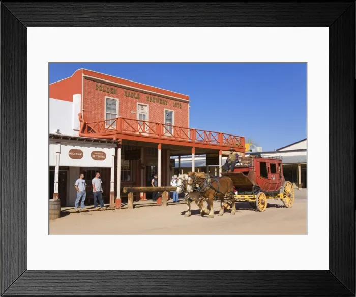 Framed Print : Stagecoach, Tombstone, Cochise County, Arizona, United States of America, North America Framed Print : Stagecoach, Tombstone, Cochise County, Arizona, United States of America, North America