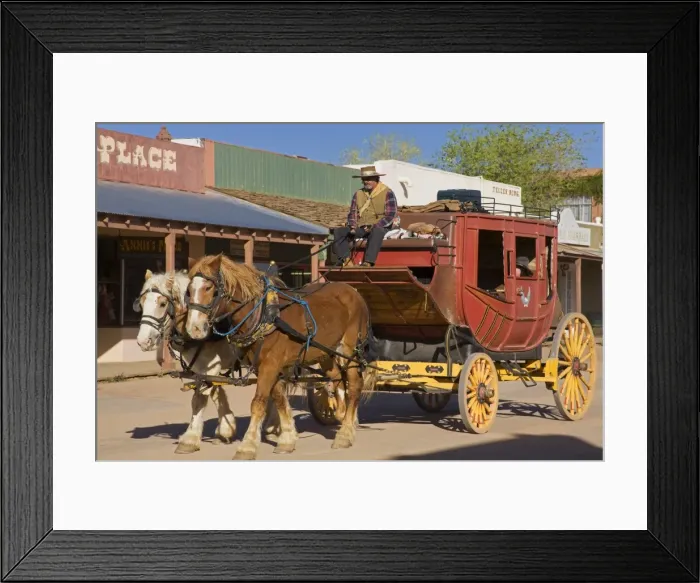 Framed Print : Stagecoach, Tombstone, Cochise County, Arizona, United States of America, North America Framed Print : Stagecoach, Tombstone, Cochise County, Arizona, United States of America, North America