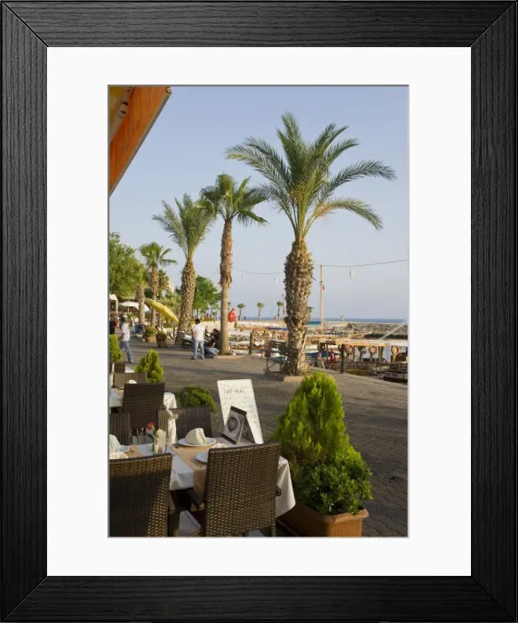 Framed Print : Restaurants and cafes in the resort town of Side, near Antalya, Eastern Mediterranean Framed Print : Restaurants and cafes in the resort town of Side, near Antalya, Eastern Mediterranean