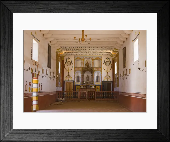 Framed Print : Church interior, El Presidio De Santa Barbara State Historic Park, Santa Barbara Framed Print : Church interior, El Presidio De Santa Barbara State Historic Park, Santa Barbara