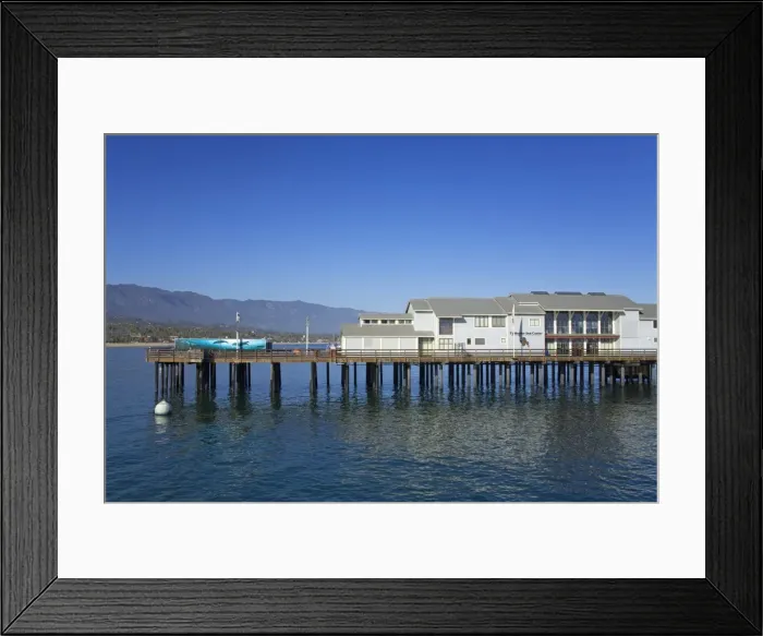Framed Print : Sea Center on Stearns Wharf, Santa Barbara Harbor, California, United States of America Framed Print : Sea Center on Stearns Wharf, Santa Barbara Harbor, California, United States of America