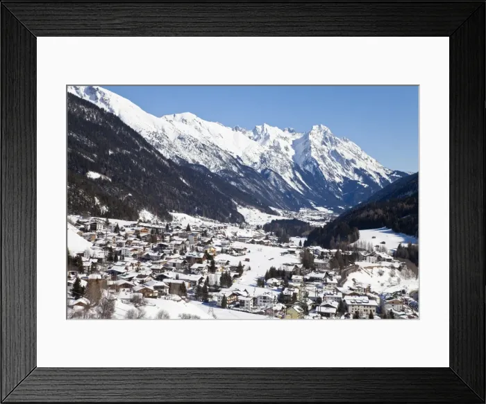 Framed Print : View towards St. Jakob, St. Anton am Arlberg, Tirol, Austrian Alps, Austria, Europe Framed Print : View towards St. Jakob, St. Anton am Arlberg, Tirol, Austrian Alps, Austria, Europe
