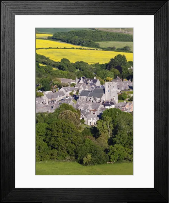 Framed Print : View from Corfe Castle, Corfe, Dorset, England, United Kingdom, Europe Framed Print : View from Corfe Castle, Corfe, Dorset, England, United Kingdom, Europe
