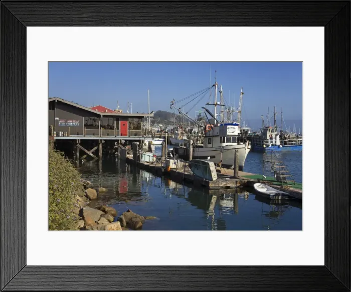 Framed Print : Fishing boats, City of Morro Bay, San Luis Obispo County, California, United States of America Framed Print : Fishing boats, City of Morro Bay, San Luis Obispo County, California, United States of America