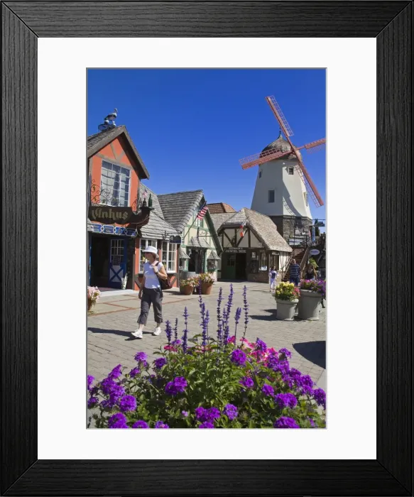 Framed Print : Windmill on Alisal Road, Solvang, Santa Barbara County, Central California Framed Print : Windmill on Alisal Road, Solvang, Santa Barbara County, Central California