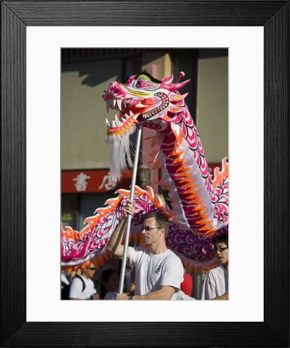 Framed Print : Golden Dragon Parade, Chinese New Year Festival, Chinatown, Los Angeles Framed Print : Golden Dragon Parade, Chinese New Year Festival, Chinatown, Los Angeles