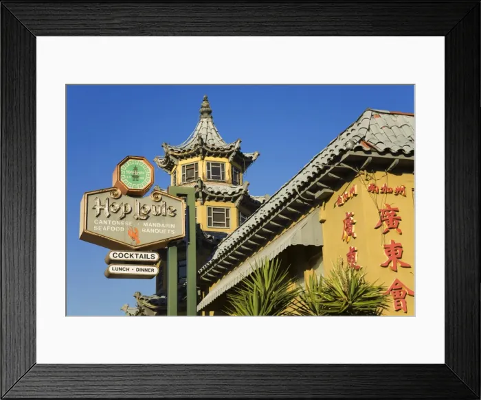 Framed Print : Hop Louie Restaurant, Chinatown, Los Angeles, California, United States of America Framed Print : Hop Louie Restaurant, Chinatown, Los Angeles, California, United States of America