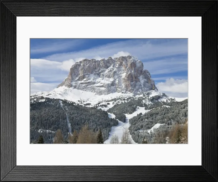 Framed Print : Sassolungo mountain, 3181m, Val Gardena, Dolomites, South Tirol, Trentino-Alto Adige Framed Print : Sassolungo mountain, 3181m, Val Gardena, Dolomites, South Tirol, Trentino-Alto Adige