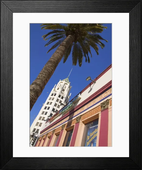 Framed Print : Hollywood First National Building, Hollywood Boulevard, Hollywood, California Framed Print : Hollywood First National Building, Hollywood Boulevard, Hollywood, California