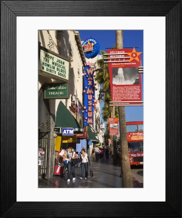 Framed Print : Wax Museum on Hollywood Boulevard, Hollywood, California, United States of America Framed Print : Wax Museum on Hollywood Boulevard, Hollywood, California, United States of America