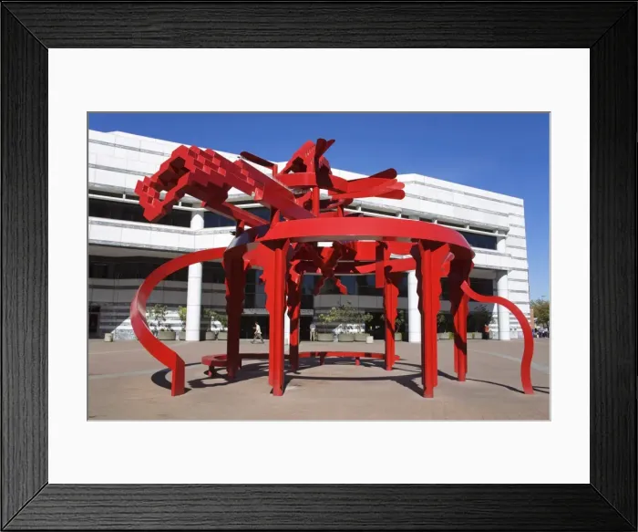 Framed Print : Jacome Plaza Sculpture and Public Library, Tucson, Arizona, United States of America Framed Print : Jacome Plaza Sculpture and Public Library, Tucson, Arizona, United States of America