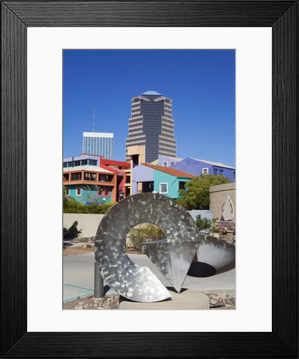 Framed Print : Arrows sculpture by Fred Borgherdt, La Placita Village, Tucson, Arizona Framed Print : Arrows sculpture by Fred Borgherdt, La Placita Village, Tucson, Arizona