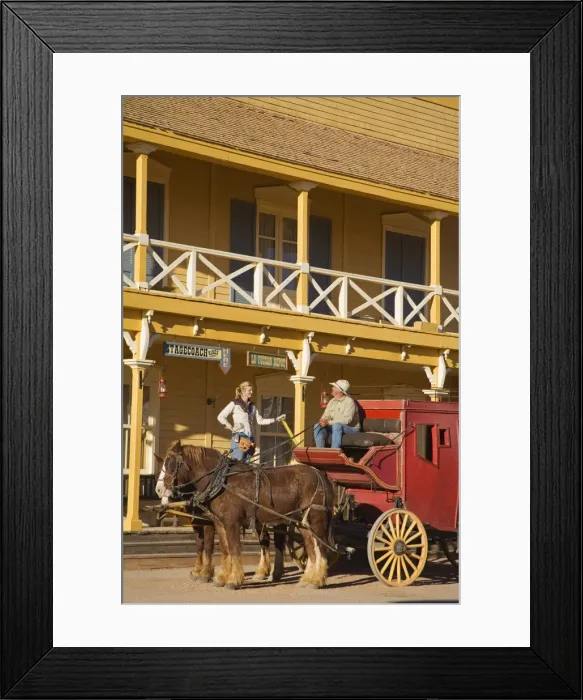Framed Print : Wagon in Old Tucson Studios, Tucson, Arizona, United States of America, North America Framed Print : Wagon in Old Tucson Studios, Tucson, Arizona, United States of America, North America