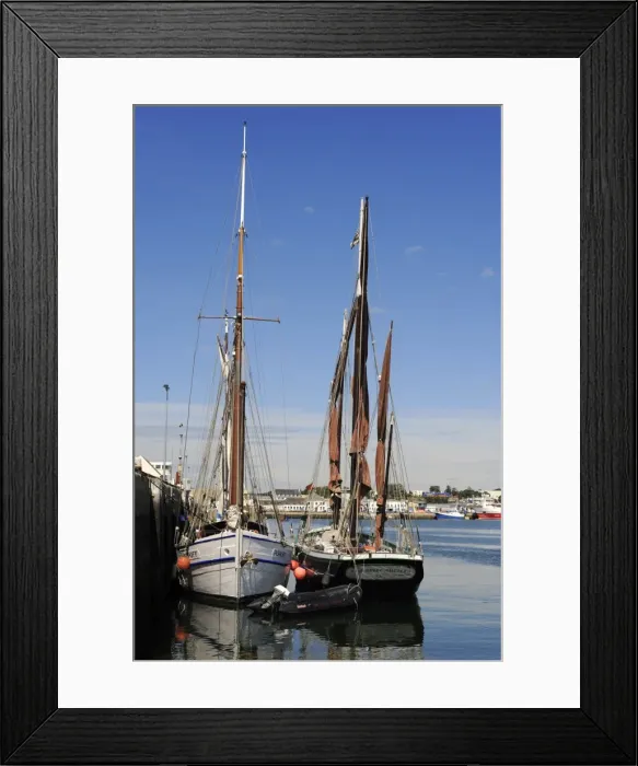 Framed Print : Old sailing boats, Concarneau, Finistere, Brittany, France, Europe Framed Print : Old sailing boats, Concarneau, Finistere, Brittany, France, Europe