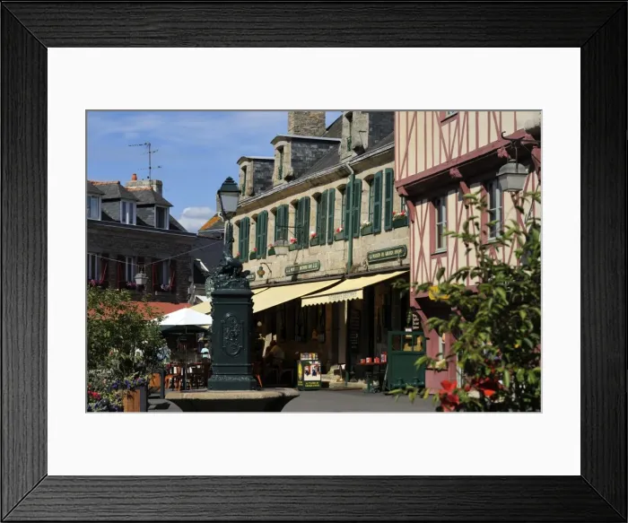 Framed Print : Ornate drinking fountain, Concarneau, Finistere, Brittany, France, Europe Framed Print : Ornate drinking fountain, Concarneau, Finistere, Brittany, France, Europe