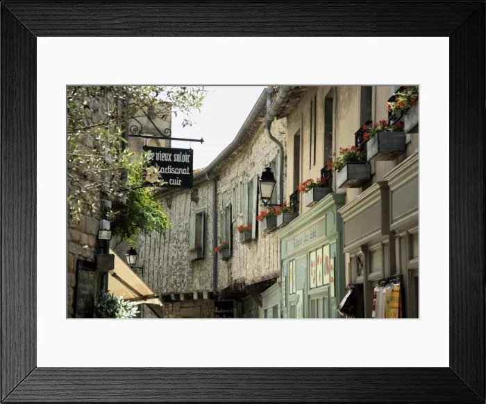 Framed Print : Medieval street in walled and turreted fortress of La Cite, Carcassonne Framed Print : Medieval street in walled and turreted fortress of La Cite, Carcassonne