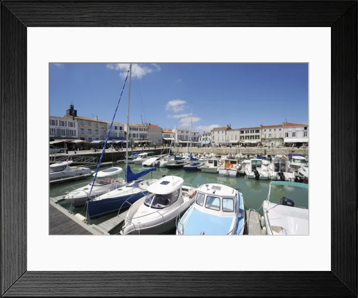 Framed Print : Harbour and quayside, La Flotte, Ile de Re, Charente-Maritime, France, Europe Framed Print : Harbour and quayside, La Flotte, Ile de Re, Charente-Maritime, France, Europe