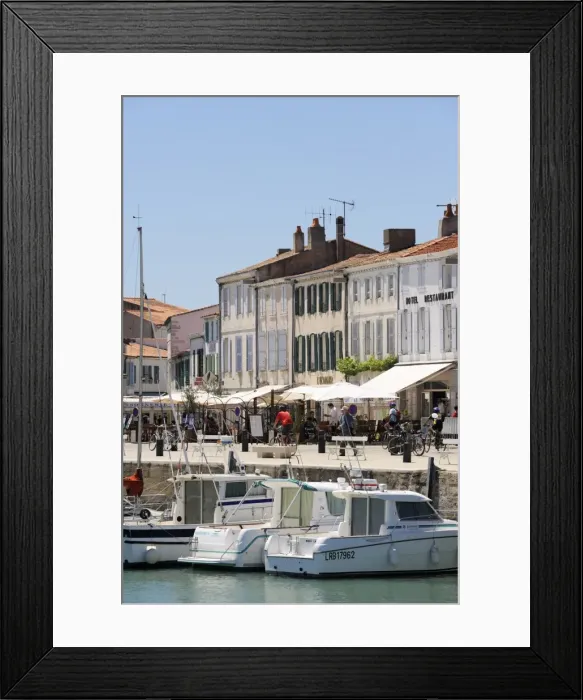 Framed Print : Harbour and quayside, La Flotte, Ile de Re, Charente-Maritime, France, Europe Framed Print : Harbour and quayside, La Flotte, Ile de Re, Charente-Maritime, France, Europe