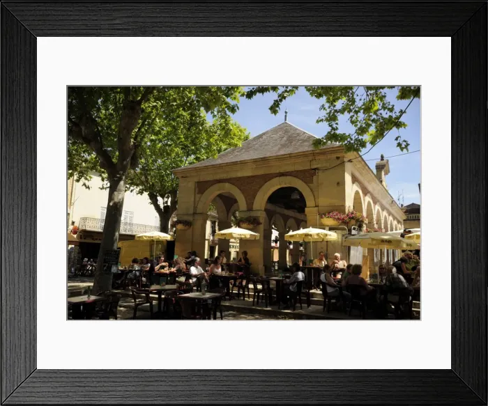 Framed Print : Market Hall, Lalinde, Dordogne, France. Europe Framed Print : Market Hall, Lalinde, Dordogne, France. Europe