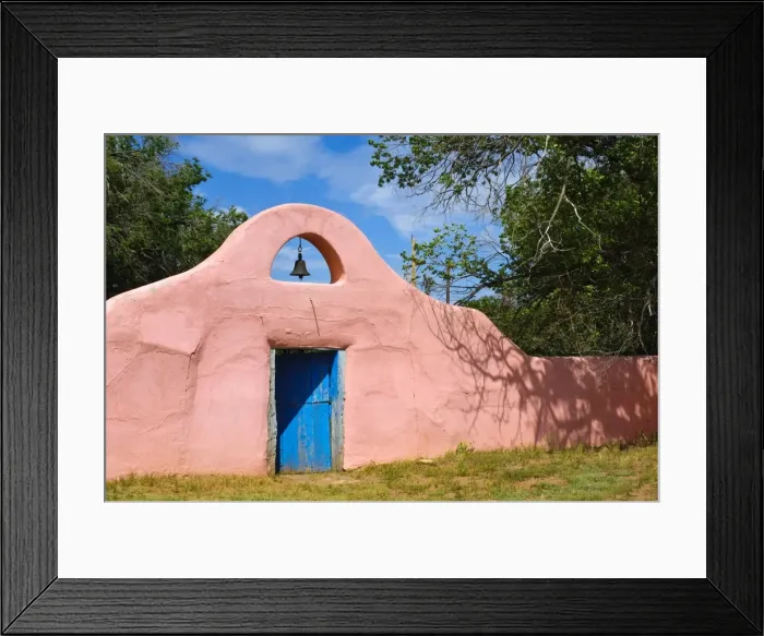 Framed Print : Adobe entrance and doorway, New Mexico, United States of America, North America Framed Print : Adobe entrance and doorway, New Mexico, United States of America, North America