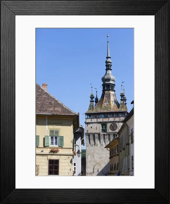 Framed Print : Clock tower, Sighisoara, UNESCO World Heritage Site, Transylvania, Romania, Europe Framed Print : Clock tower, Sighisoara, UNESCO World Heritage Site, Transylvania, Romania, Europe
