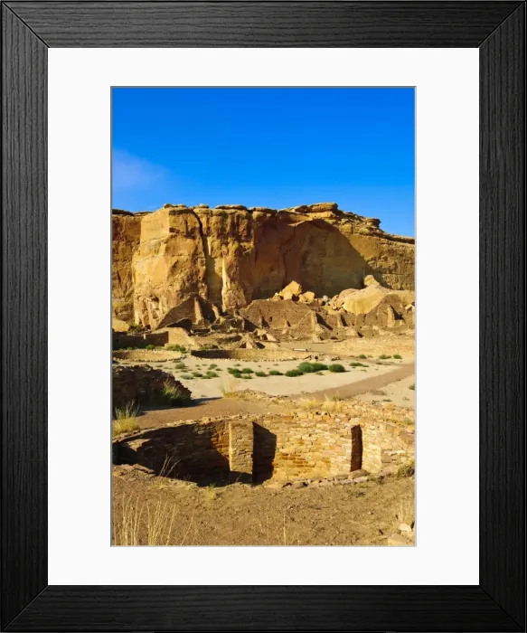 Framed Print : Pueblo Bonito Chaco Culture National Historical Park scenery, New Mexico Framed Print : Pueblo Bonito Chaco Culture National Historical Park scenery, New Mexico