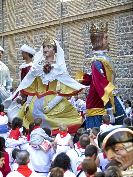 Big heads for children (Cabezones), San Fermin festival, Pamplona, Navarra