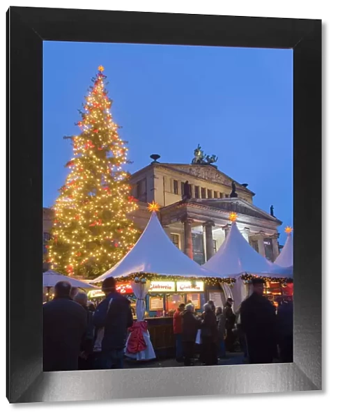 Gendarmen markt Christmas market and Konzert Haus, Berlin, Germany, Europe