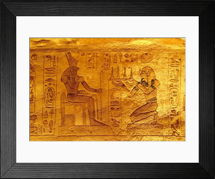 Framed Print : Abu Simbel, Nubia, Egypt, North Africa, Africa