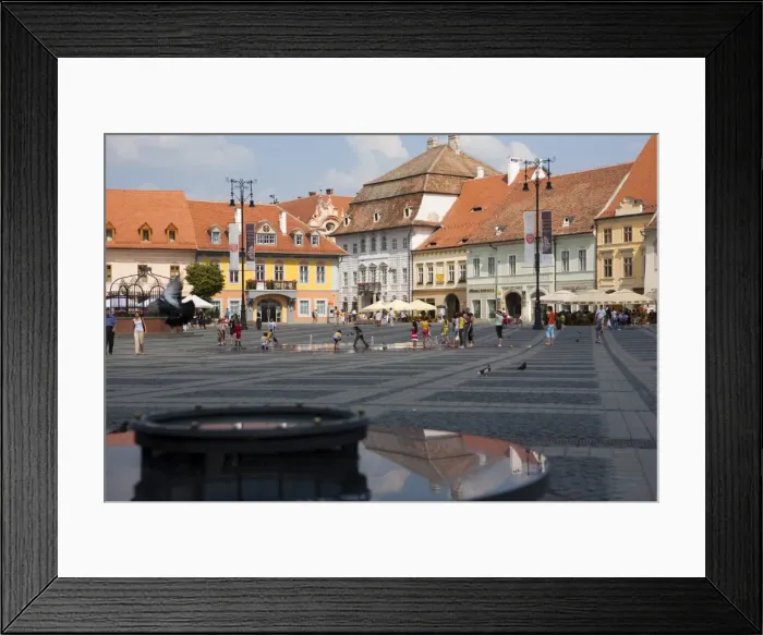 Framed Print : Mare Square, Sibiu, Transylvania, Romania, Europe Framed Print : Mare Square, Sibiu, Transylvania, Romania, Europe