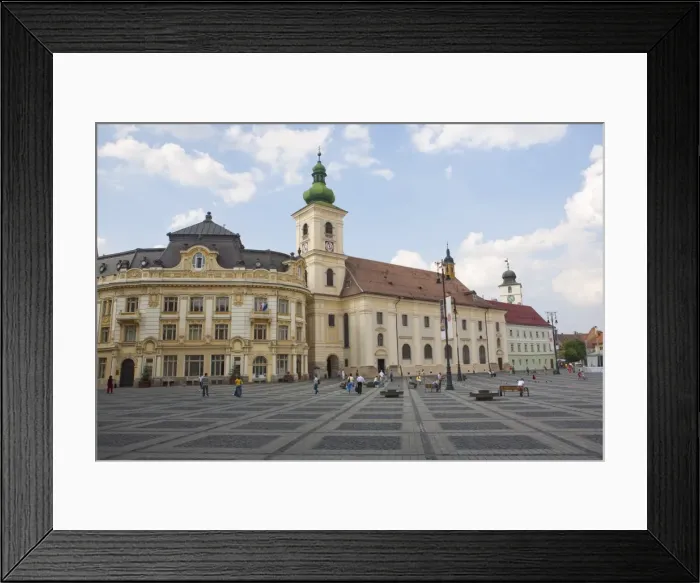 Framed Print : Mare square, Sibiu, Transylvania, Romania, Europe Framed Print : Mare square, Sibiu, Transylvania, Romania, Europe
