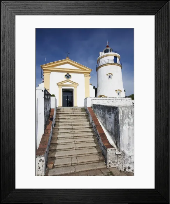 Framed Print : Guia Lighthouse and Chapel of Our Lady Guia, Macau, China, Asia Framed Print : Guia Lighthouse and Chapel of Our Lady Guia, Macau, China, Asia