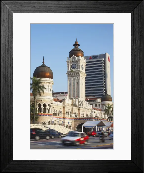 Framed Print : Traffic passing Sultan Abdul Samad Building, Merdeka Square, Kuala Lumpur Framed Print : Traffic passing Sultan Abdul Samad Building, Merdeka Square, Kuala Lumpur