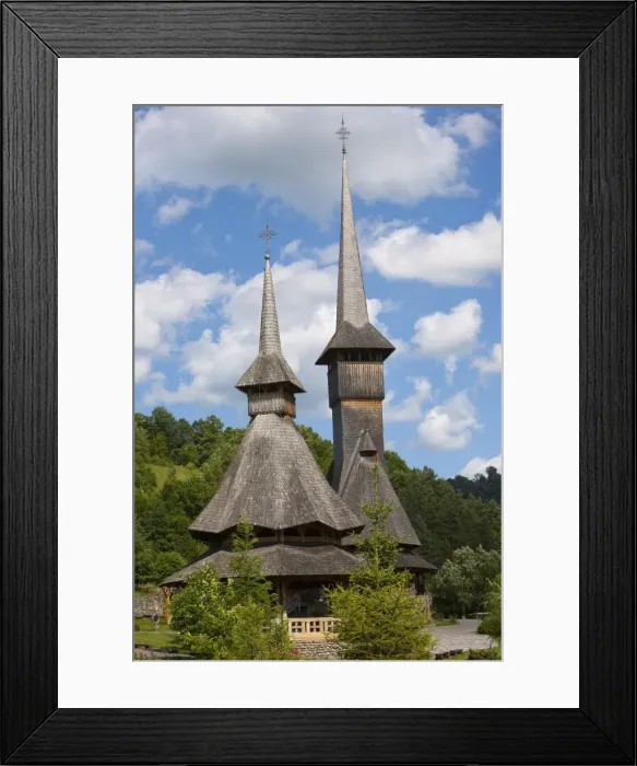 Framed Print : Barsana modern monastery, Barsana, Maramures, Romania, Europe Framed Print : Barsana modern monastery, Barsana, Maramures, Romania, Europe