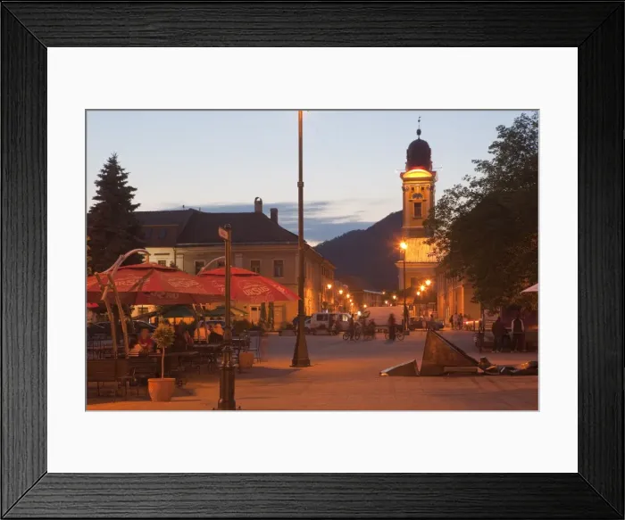 Framed Print : Podol Viilor Street and Libertatii Square, Baia Mare, Maramures, Romania, Europe Framed Print : Podol Viilor Street and Libertatii Square, Baia Mare, Maramures, Romania, Europe