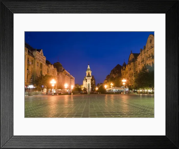 Framed Print : Victorei Square, Timisoara, Romania, Europe Framed Print : Victorei Square, Timisoara, Romania, Europe