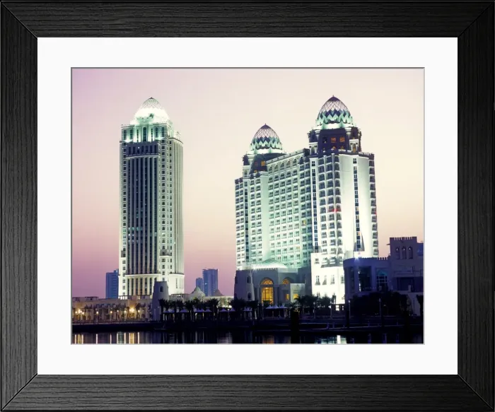 Framed Print : Four Seasons Hotel, Doha, Qatar, Middle East Framed Print : Four Seasons Hotel, Doha, Qatar, Middle East