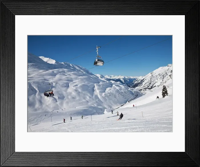 Framed Print : Resort pistes and mountain ranges, St. Anton am Arlberg, Tirol, Austrian Alps Framed Print : Resort pistes and mountain ranges, St. Anton am Arlberg, Tirol, Austrian Alps