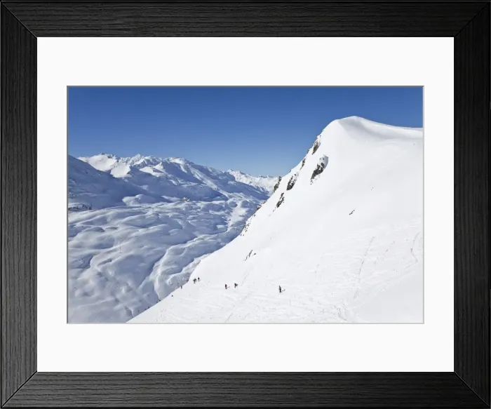 Framed Print : Europe, Austria, Tirol. St. Anton am Arlberg, resort pistes and mountain ranges Framed Print : Europe, Austria, Tirol. St. Anton am Arlberg, resort pistes and mountain ranges
